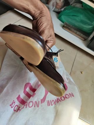 Zapatos Marrones original-Piel Primark Talla 39