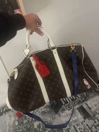 Bolso Louis Vuitton NBA Marrón y Blanco Y azul