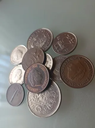 Lote 11 monedas Holanda Juliana