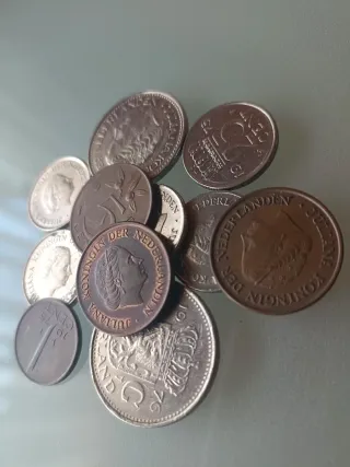 Lote 11 monedas Holanda Juliana