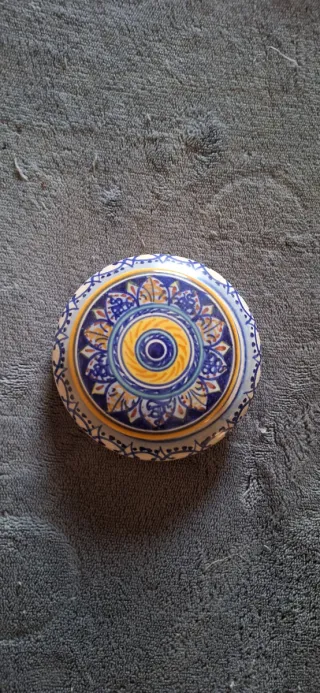 Scatolina Sberna Maiolica Porta Gioie