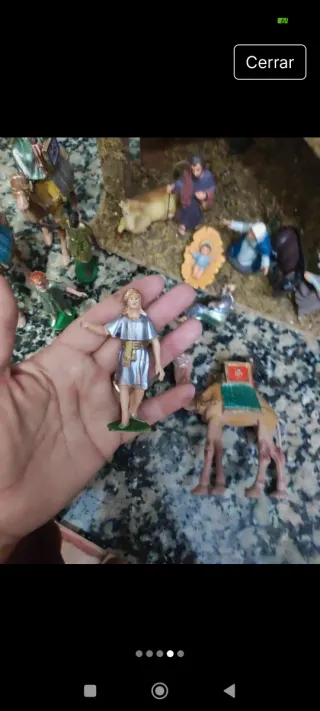 Belén de Navidad con figuras