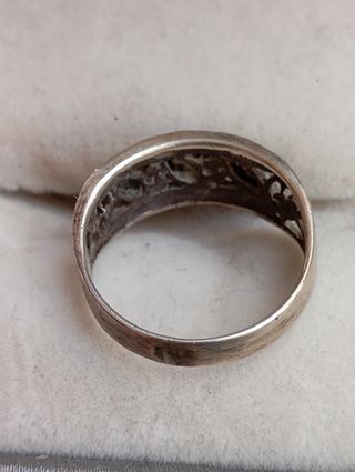 Anillo Plata Ónix y Marquesita