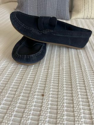 Mocasines niño azul marino, n.39, usados 2 v.