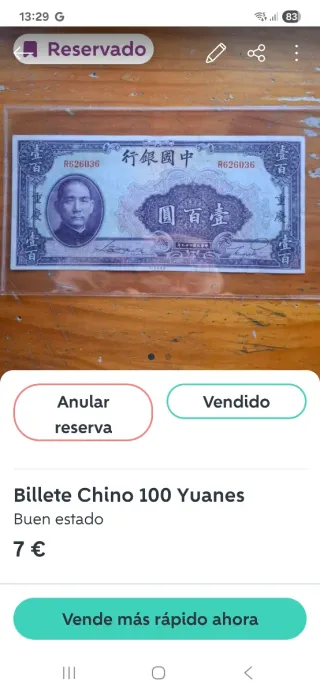  Lote Nesri : 5 Yuanes Chinos. 1936 y mas