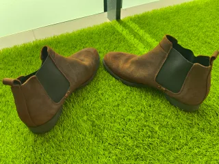 Botines Chelsea Zara Marrones Hombre