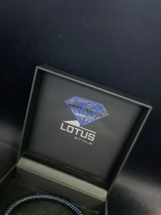 Pulsera Lotus Style Azul Marino y Plata