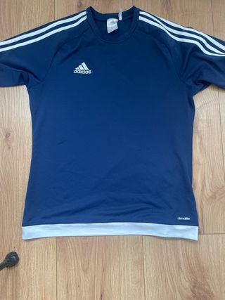 Camiseta Adidas Azul y Blanca