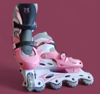 Patines en línea rosa y blanco MITICAL