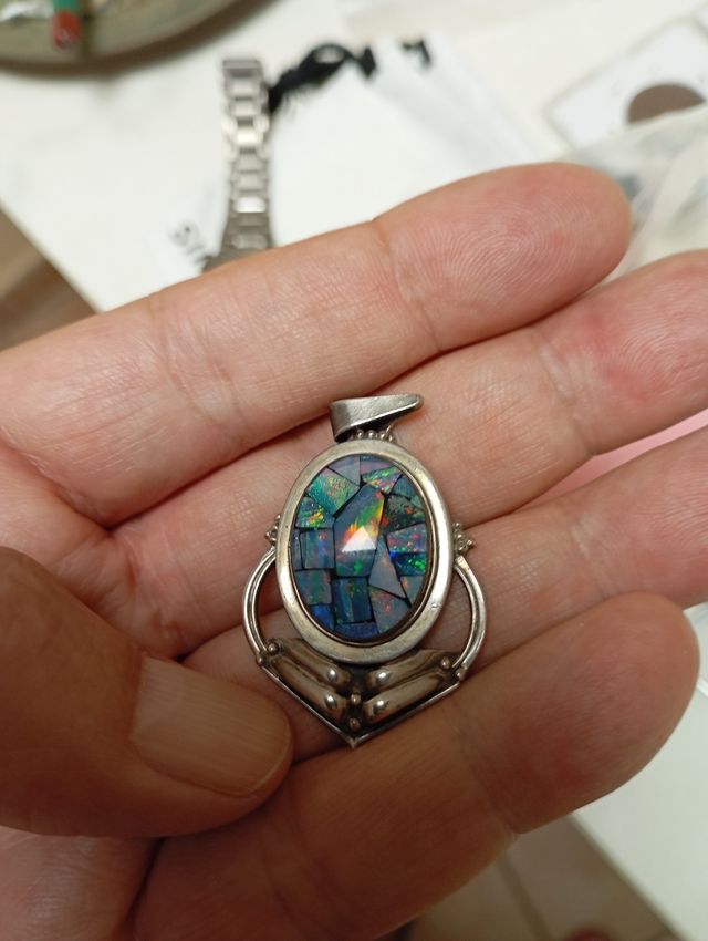 Colgante Ópalo Plata