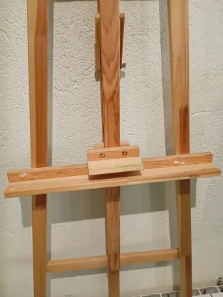Caballete de madera para pintar