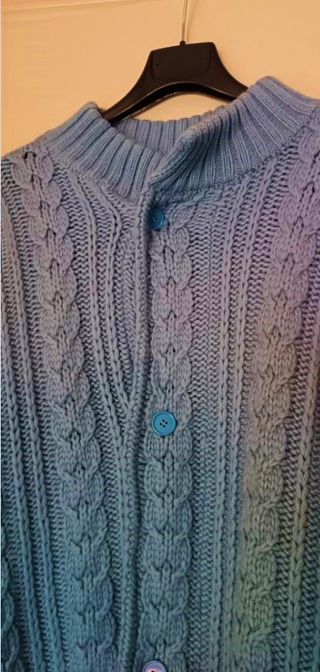 Giacca vintage anni '90 misto lana blu