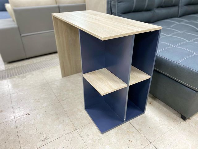 ESCRITORIO NUEVO+ESTANTERIA LATERAL SONOMA GRIS