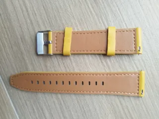 Correa de reloj 22mm amarilla