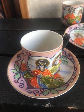 Juego de café japonés de porcelana fina