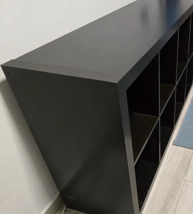 Estantería Kallax Ikea Negra/Marrón