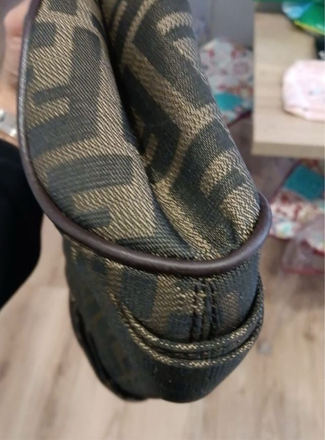 Borsa Fendi Zucca Marrone e Oro