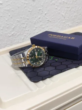 Reloj Hombre Oro y Verde