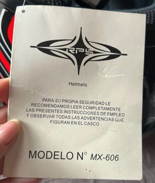 Casco Motocross RPS MX 606 a estrenar