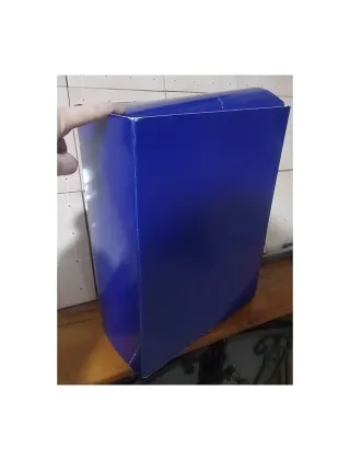 Set raccoglitori scatole per documenti cartone blu