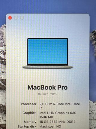 MacBook Pro 16 2019 Space Gray