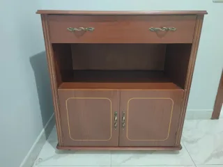 Mueble TV madera con cajón y puertas