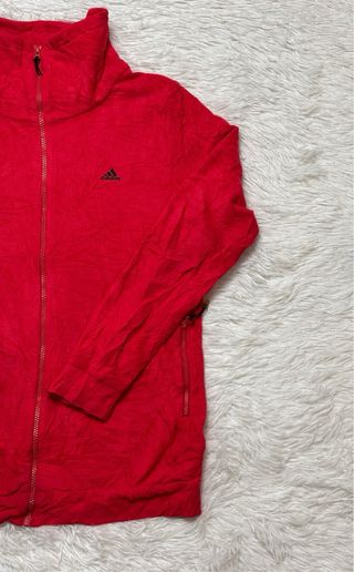 Chaqueta polar Adidas mujer roja