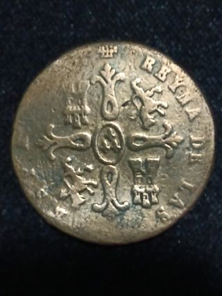 8 maravedís (1849) Isabel II moneda antigua