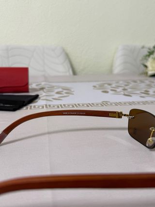 Gafas Cartier Marrones y Doradas