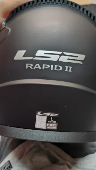 Casco LS2 Rapid II Negro Talla L