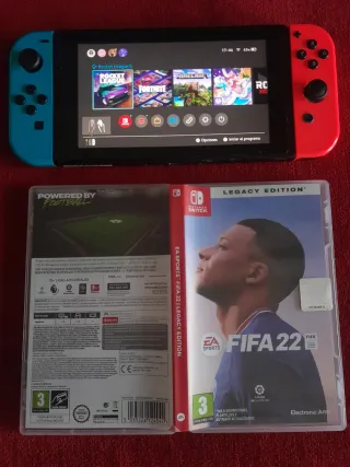 Nintendo Switch Azul/Roja + Accesorios + Juego
