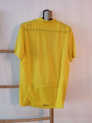 Camiseta Ciclismo Btwin Amarilla