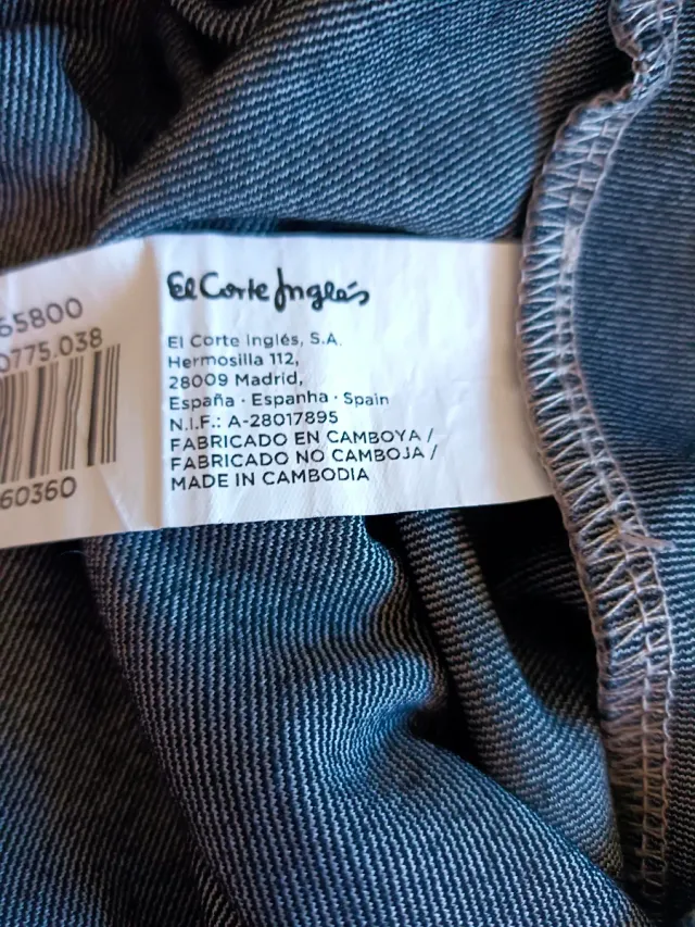 Pantalón cuadros El Corte Inglés mujer
