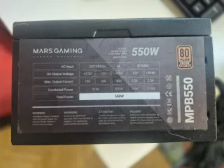 Fuente Alimentación Mars Gaming MPB550SI 550W
