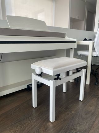 Piano Thomann DP-95 + banqueta blanco