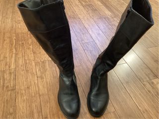 Stivali donna in pelle neri