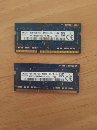 2x SK hynix 4GB DDR3L Módulos RAM