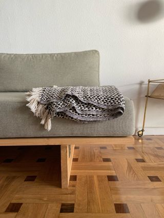 [Nuovo] Divano in pino verde e cotone.