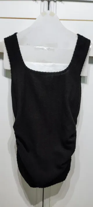 Canotta donna pile nera taglia S