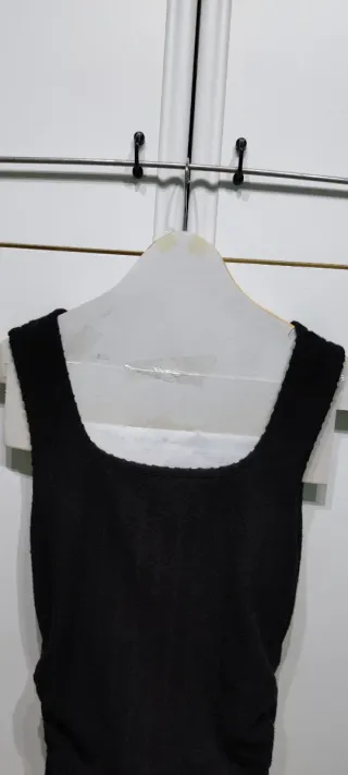 Canotta donna pile nera taglia S