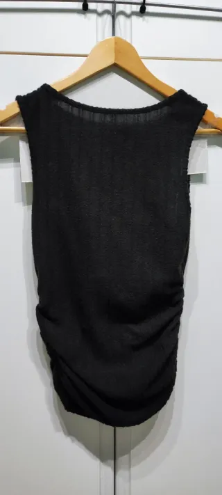 Canotta donna pile nera taglia S