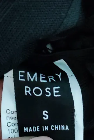 Canotta donna pile nera taglia S