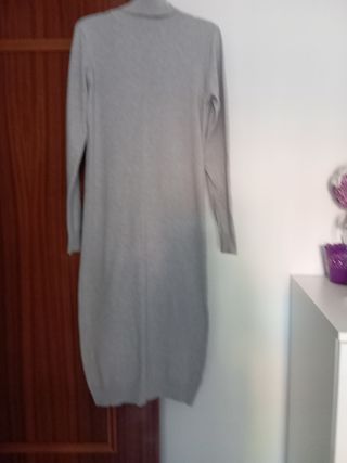 Vestido largo lana cuello alto Talla M