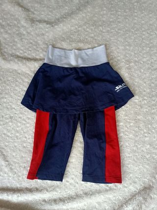 Falda pantalón pádel Siux azul y rojo