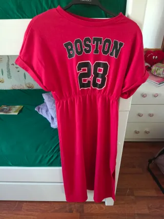 Vestido Rojo Forever 21 Boston 28 talla 11 a 12 añ