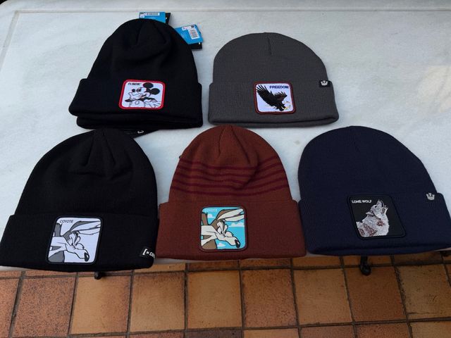 Gorros de lana varios diseños y marcas
