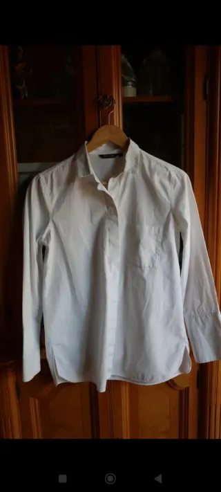 Camisa Massimo Dutti Blanca Talla 40