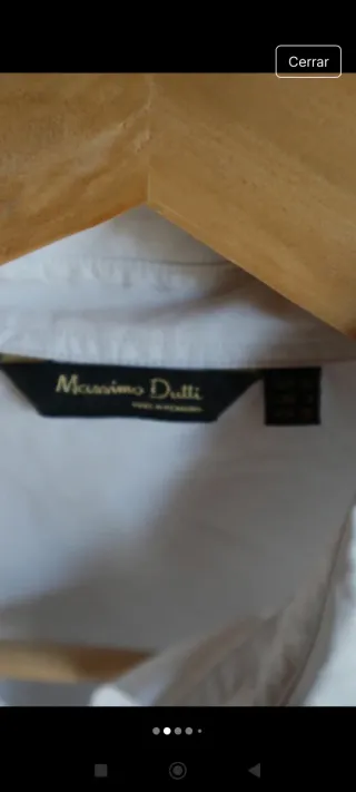Camisa Massimo Dutti Blanca Talla 40