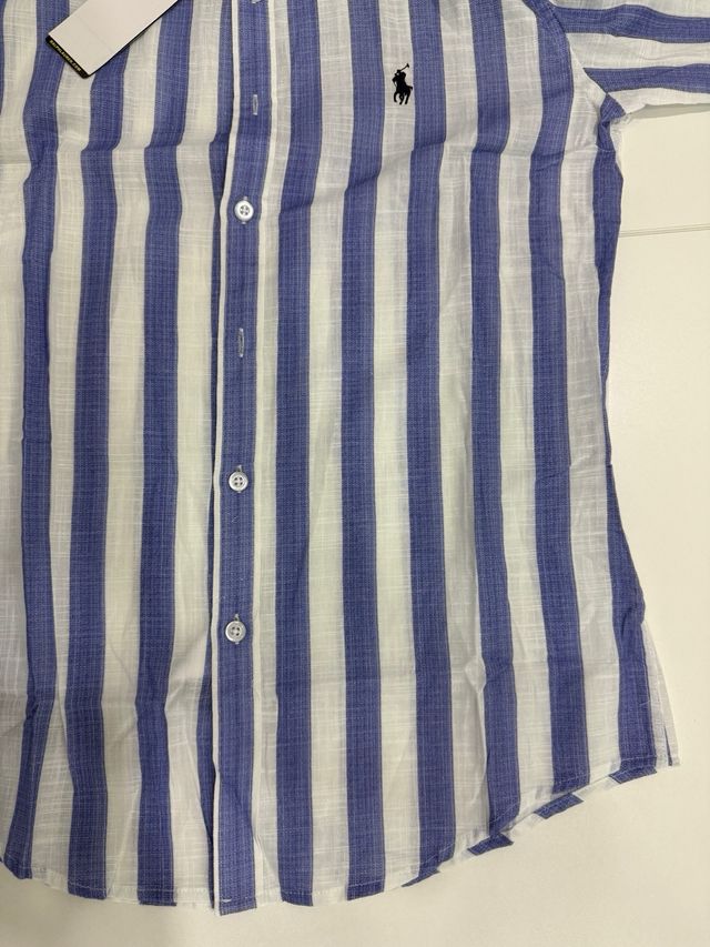 Camicia Ralph Lauren a righe blu/bianche taglia M
