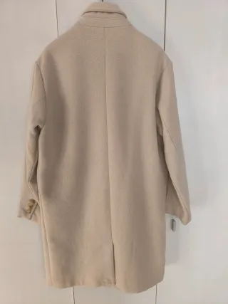 Abrigo cruzado Pull & Bear beige